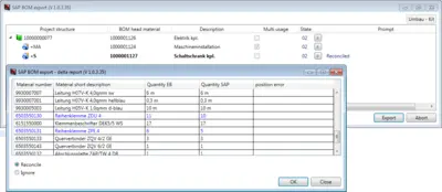 Stücklisten sicher übertragen